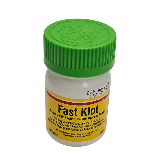 DVL toilettage Poudre styptique topique Fast Klot Poudre styptique topique Fast Klot