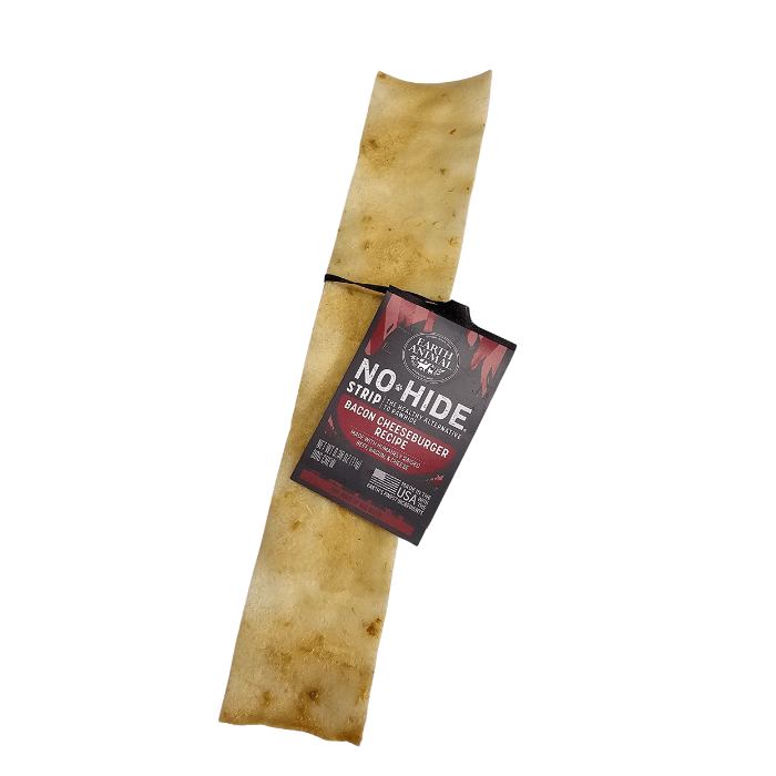 Earth Animal Gâteries Languette à mâcher BBQ Collection - Bacon Cheeseburger 10''