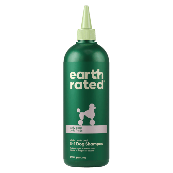 Earth Rated Shampoing 3 en 1 pour chien à poil bouclé Shampoing 3 en 1 pour chien à poil bouclé