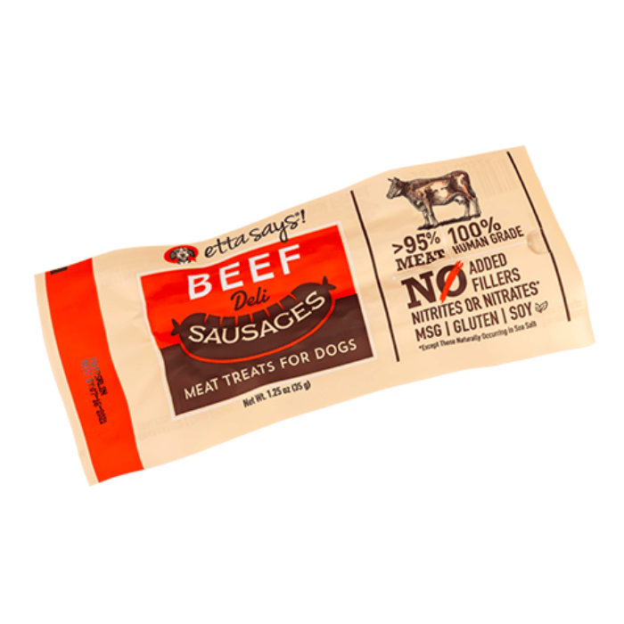 Etta Says Gâteries Gâteries pour chiens - saucisses de boeuf