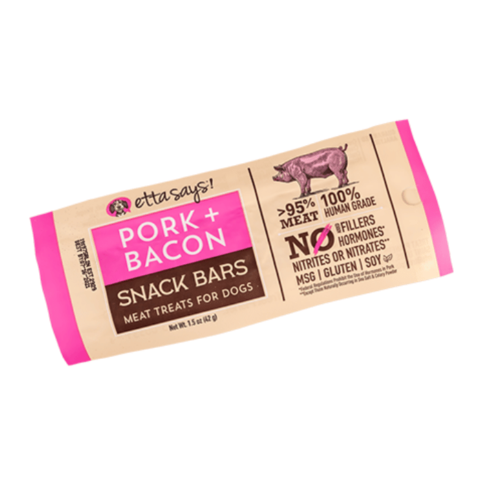 Etta Says Gâteries Gâteries pour chiens - snack bar au porc