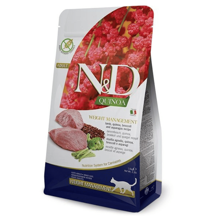 Farmina nourriture chat Nourriture pour chat - Farmina N&d Quinoa Sans Grains Chat Contrôle De Poids Agneau Nourriture pour chat - Farmina N&d Quinoa Sans Grains Chat Contrôle De Poids Agneau