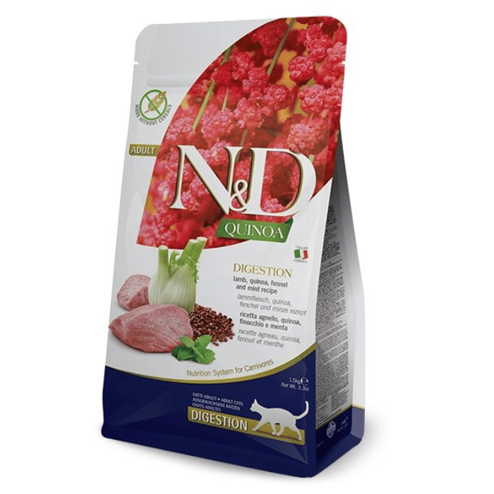 Farmina nourriture chat Nourriture pour chat - Farmina N&d Quinoa Sans Grains Chat Digestion Agneau Nourriture pour chat - Farmina N&d Quinoa Sans Grains Chat Digestion Agneau