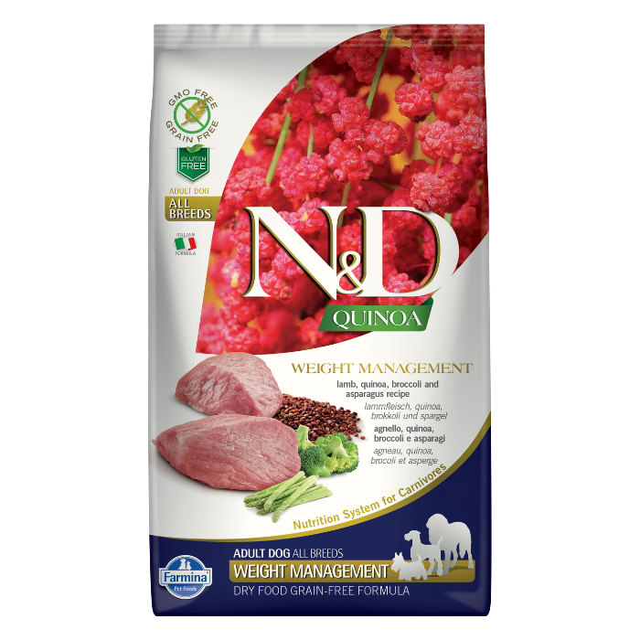 Farmina nourriture 15.4 lbs Farmina N&d Quinoa Sans Grains Chien Contrôle De Poids Agneau Moyen/grand Farmina N&d Quinoa Sans Grains Chien Contrôle De Poids Agneau Moyen/grand