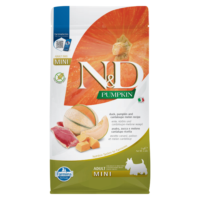 Farmina nourriture 4.4 lbs Nourriture pour chiens Farmina N&amp;d Citrouille Sans Grains Canard &amp; Cantaloupe Mini