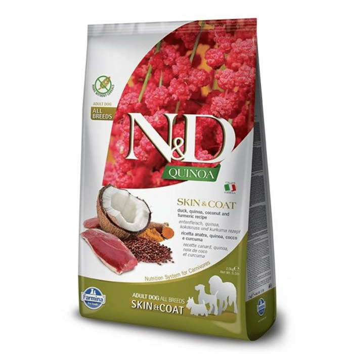 Farmina nourriture Nourriture pour chiens Farmina N&d Quinoa Sans Grains Chien Peau & Poils Canard Nourriture pour chiens Farmina N&d Quinoa Sans Grains Chien Peau & Poils Canard