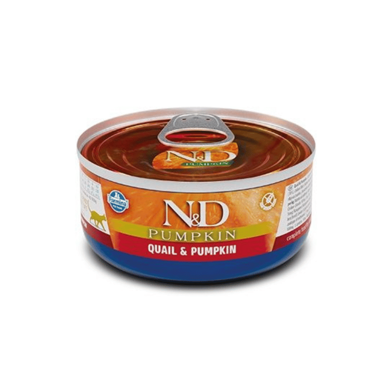 Farmina Nourriture pour chat Conserve Farmina N&D Citrouille Caille pour chats - 24x 70g Conserve Farmina N&D Citrouille Caille pour chats