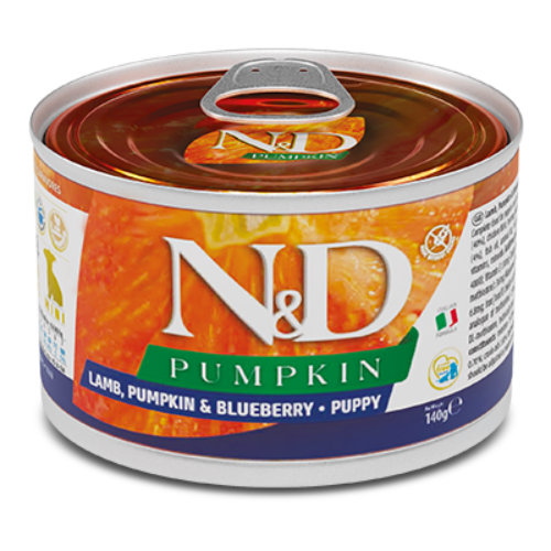 Farmina Nourriture pour chien Conserve Farmina N&D Citrouille Agneau et Bleuet pour chiots de races moyennes et grandes - 6x 285g Conserve Farmina N&D Citrouille Agneau et Bleuet pour chiots de races