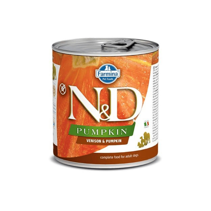 Farmina Nourriture pour chien Conserve Farmina N&D Citrouille Cerf pour chiens moyens et grands - 6x 285g Conserve Farmina N&D Citrouille Cerf pour chiens moyens et grands