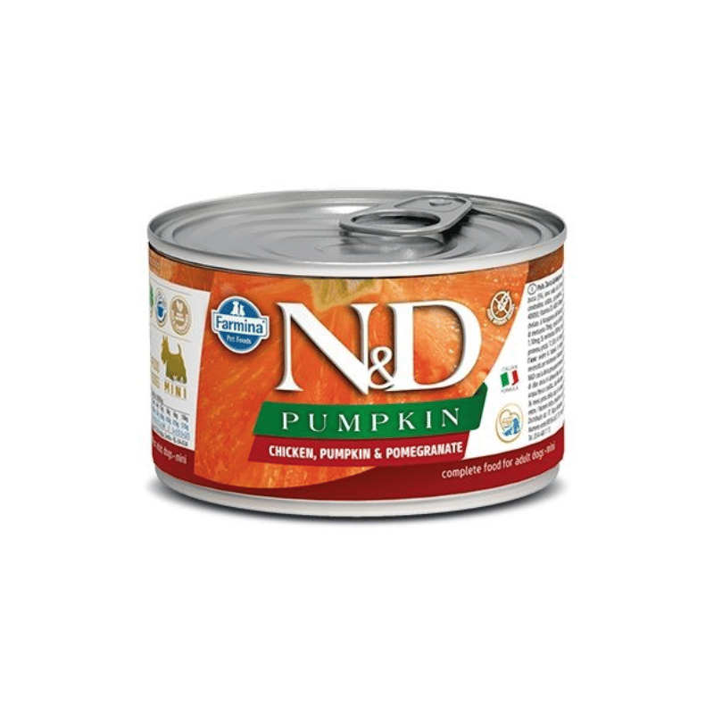 Farmina Nourriture pour chien Conserve Farmina N&D Citrouille Poulet et Grenade pour petits chiens - 6x 140g Conserve Farmina N&D Citrouille Poulet et Grenade pour petits chiens