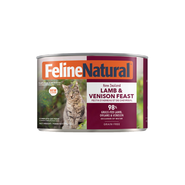 Feline Natural Nourriture pour chat Nourriture humide pour chat Feline Natural - Agneau et venaison 12 x 6 oz Nourriture humide pour chat Feline Natural - Agneau et venaison 12 x 6 oz