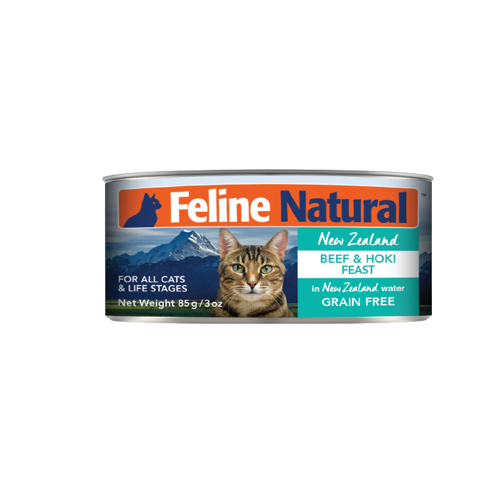 Feline Natural Nourriture pour chat Nourriture humide pour chat Feline Natural - Hoki et bœuf 24 x 3 oz Nourriture humide pour chat Feline Natural - Hoki et bœuf 24 x 3 oz