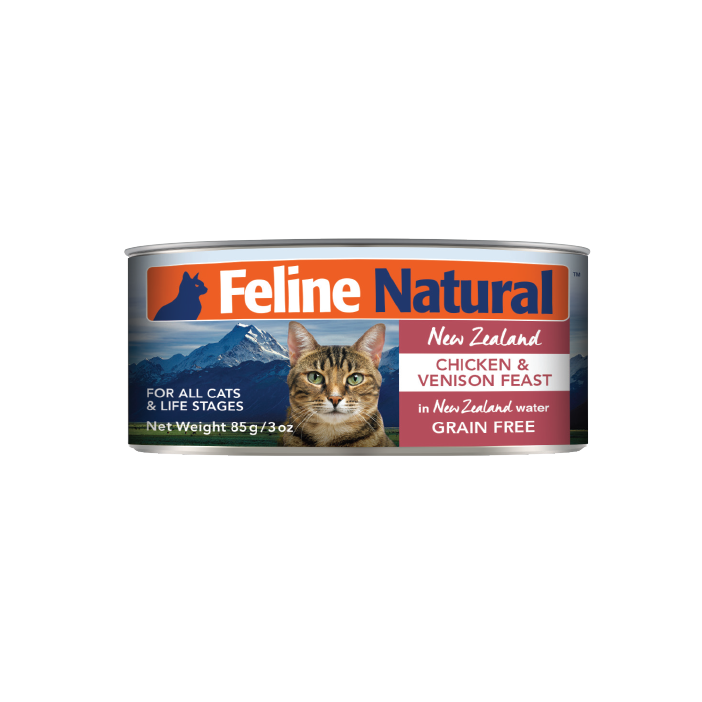 Feline Natural Nourriture pour chat Nourriture humide pour chat Feline Natural - Poulet et venaison 24 x 3 oz Nourriture humide pour chat Feline Natural - Poulet et venaison 24 x 3 oz