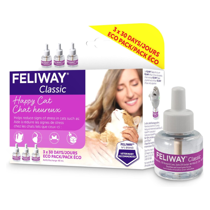 Feliway calmant 3x recharge de 30 jours Feliway Diffuseur Calmant pour chats Feliway Diffuseur Calmant pour chats