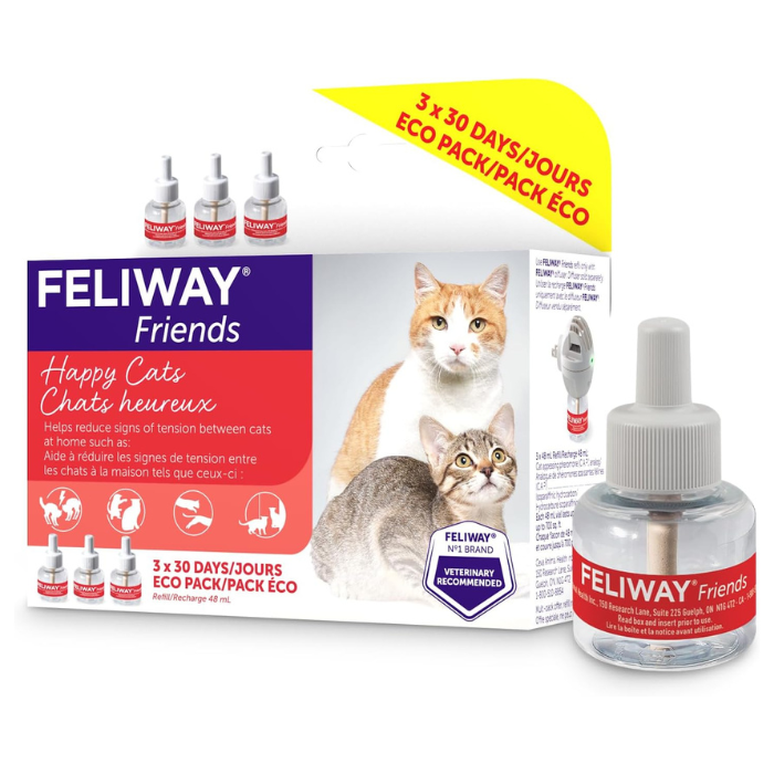 Feliway calmant 3x recharge de 30 jours Feliway Friends Diffuseur et recharge Feliway Friends Diffuseur et recharge