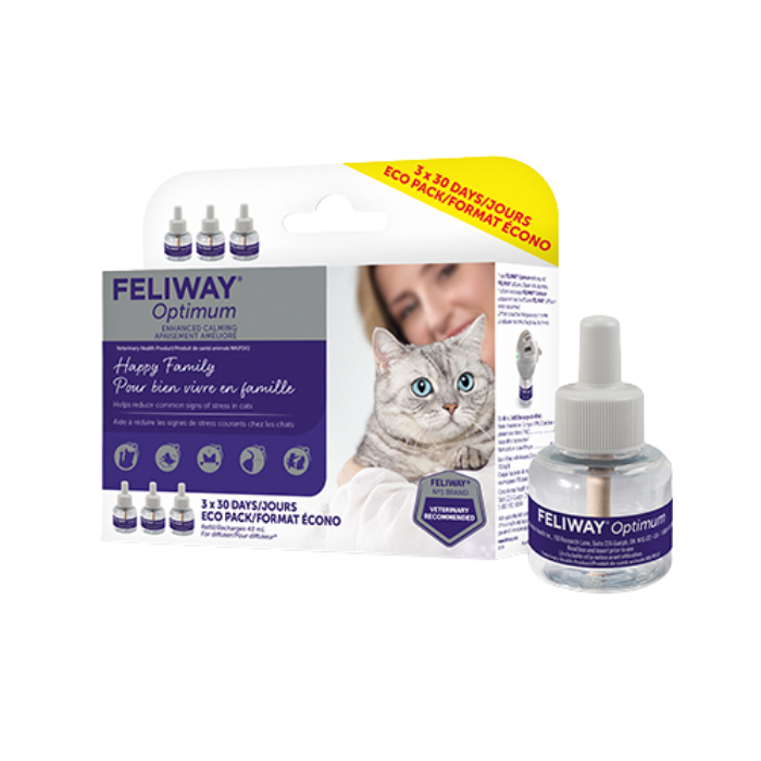 Feliway calmant Feliway Optimum Recharge de 3x30 jours Feliway Optimum Recharge de 3x30 jours