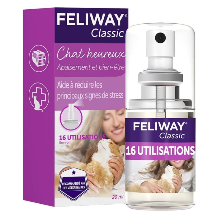 Feliway calmant Feliway spray calmant pour chats 20ml Feliway spray calmant pour chats 20ml