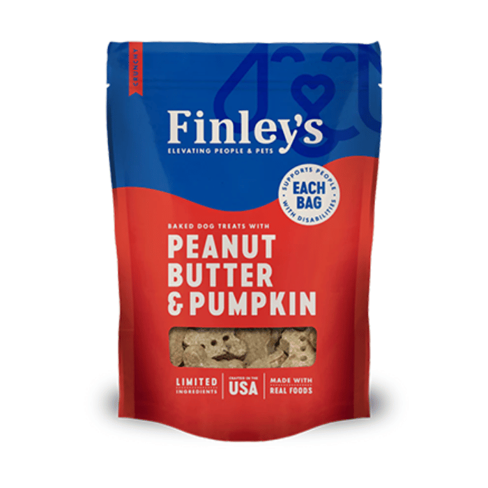 Finley's Gâteries 12oz Gâterie pour chien biscuits Beurre de peanut-Citrouille 12oz