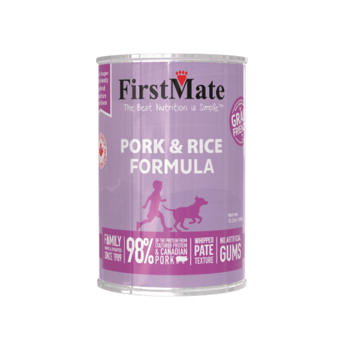FirstMate nourriture humide Conserve pour chien porc et riz Conserve pour chien porc et riz