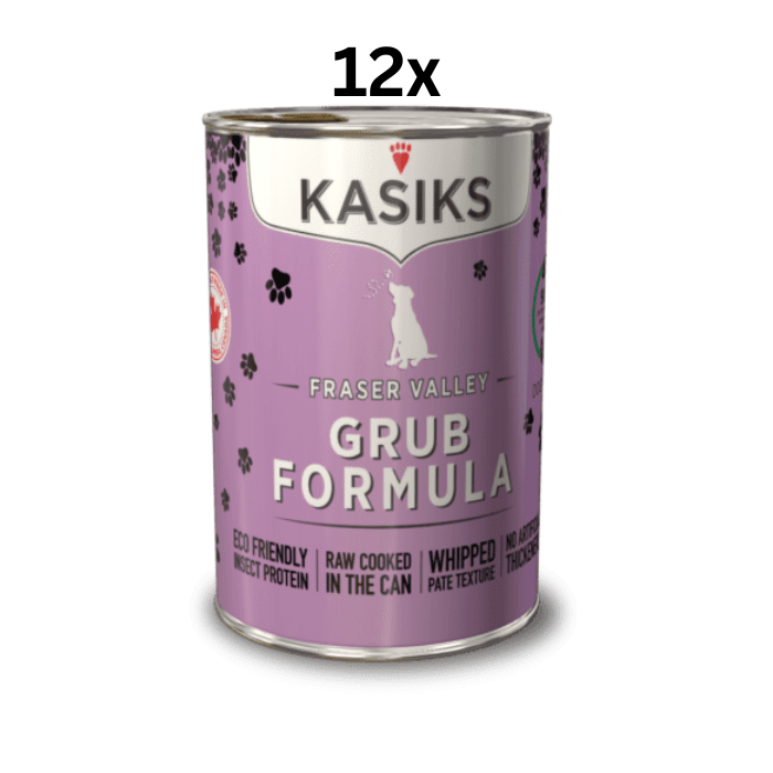FirstMate nourriture humide Unité Conserve pour chiens Kasiks aux larves de la vallée de Fraser 12.2oz Conserve pour chiens Kasiks aux larves de la vallée de Fraser 12.2oz