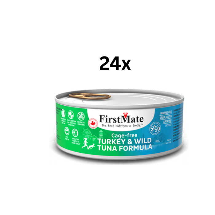 FirstMate nourriture humide Nourriture humide pour chat FirstMate Dinde et Thon 5.5oz Nourriture humide pour chat FirstMate Dinde et Thon 5.5oz