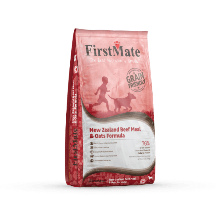 FirstMate nourriture 25lbs Nourriture pour chiens FirstMate boeuf de nouvelle Zélande et avoine