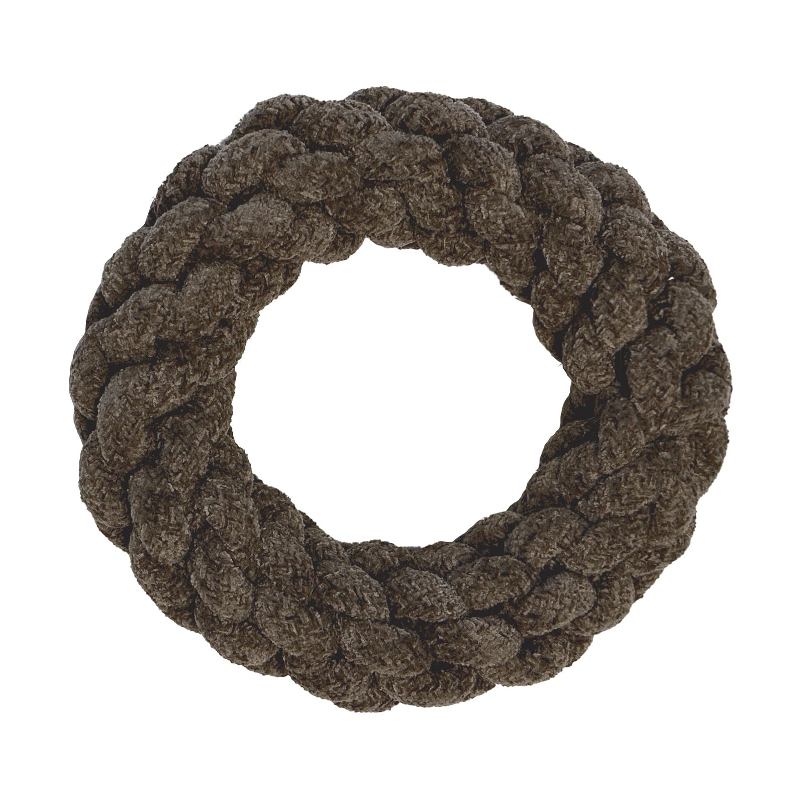Foufou Dog jouets pour chien Foufou Dog - Anneau en corde noué velours brun Foufou Dog - Anneau en corde noué velours brun