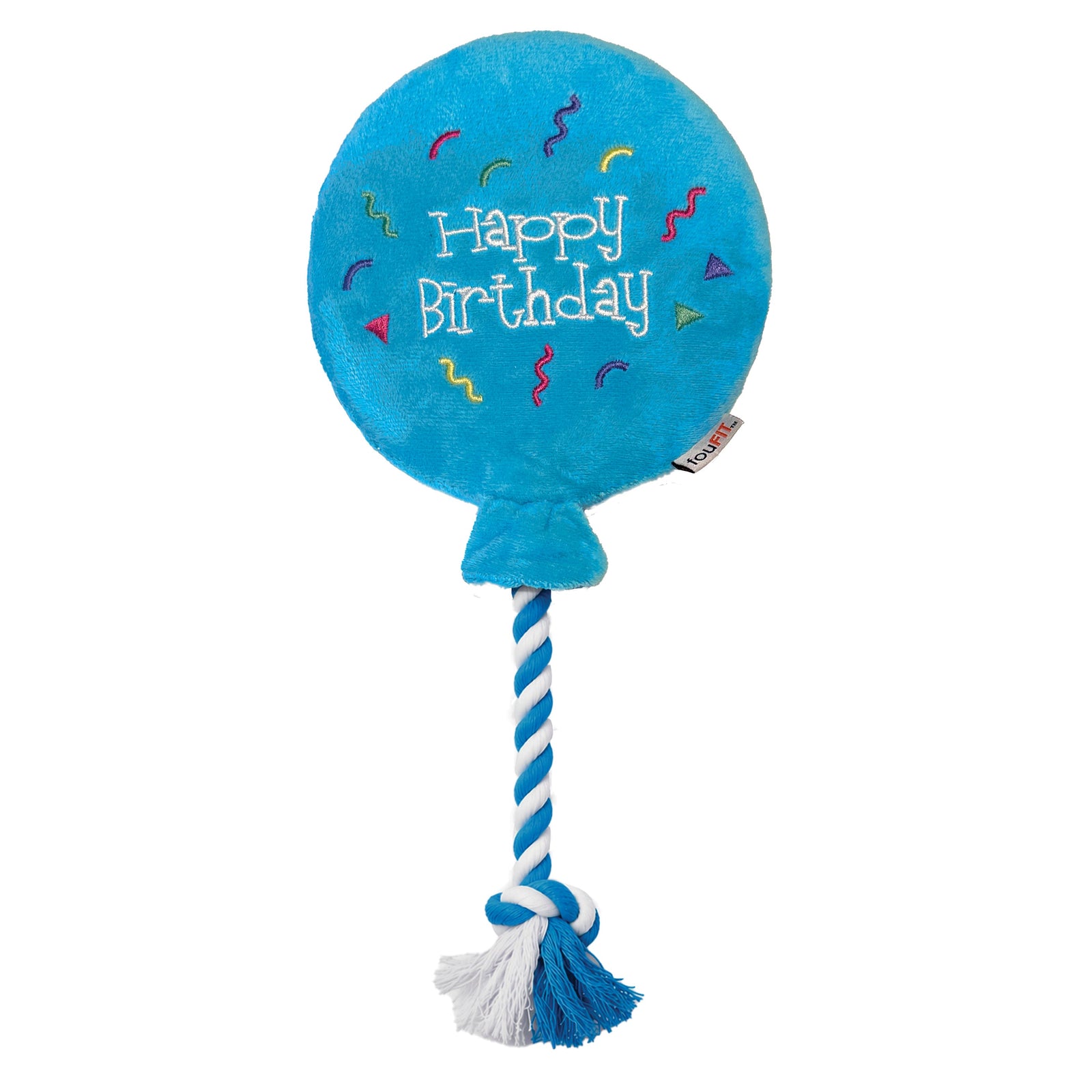 Pink birthday balloon plush toy