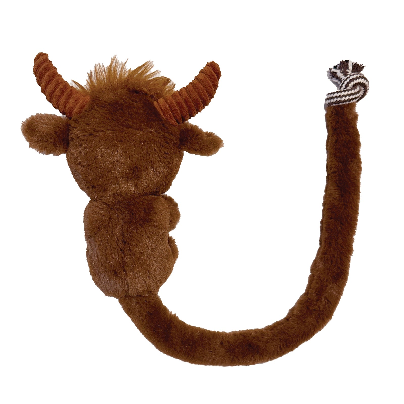 Highland Cow Tug-A-Tail plush toy