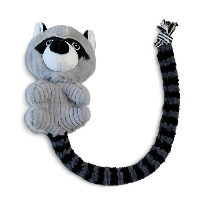 Tug-A-Tail raccoon plush toy