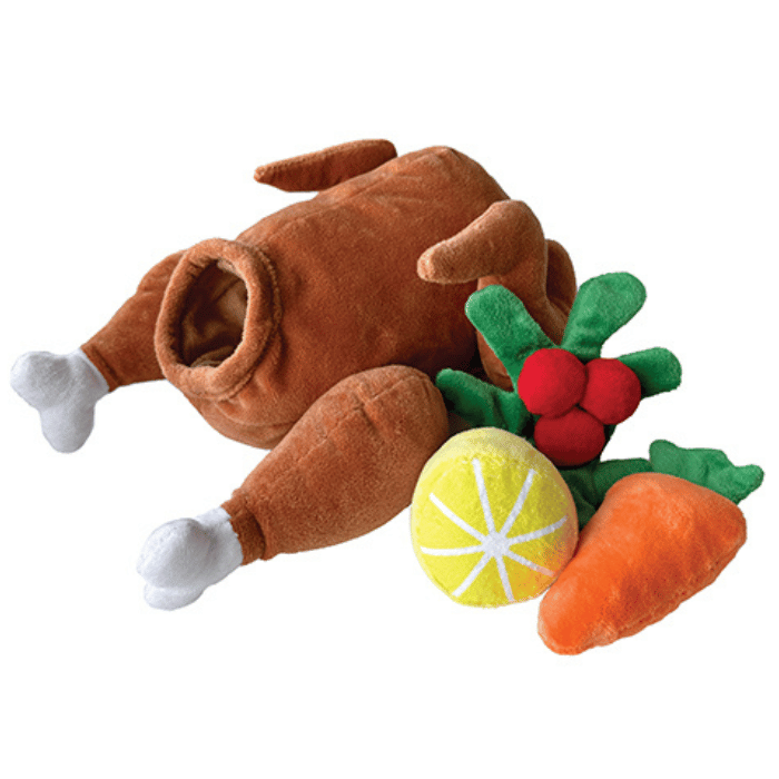 Foufou Dog jouets pour chien Foufoubrand dinde burrow