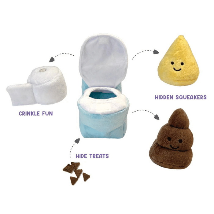 Foufou Dog jouets pour chien Jouet de fouille FouFit Hide N Seek - Toilette