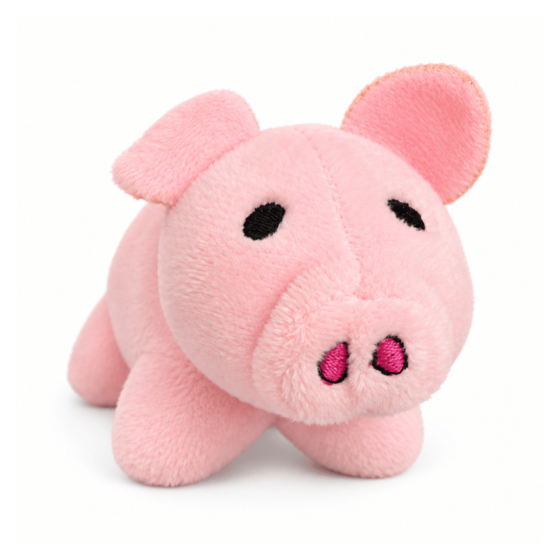 Foufou Dog pig dog toy, fouFIT Mini Fleecy Friends plush dog toy, fouFIT Mini Fleecy Friends plush dog toy