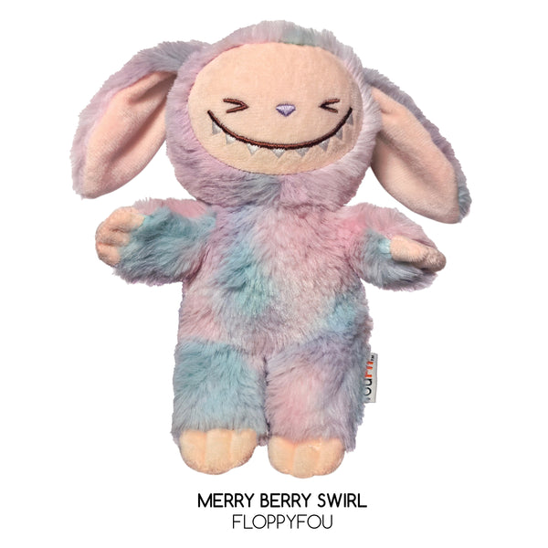 Foufou Dog peluche Foufou Dog - Peluche LaFouFou FloppyFou Merry Berry Swirl Grand Foufou Dog - Peluche LaFouFou FloppyFou Merry Berry Swirl Grand