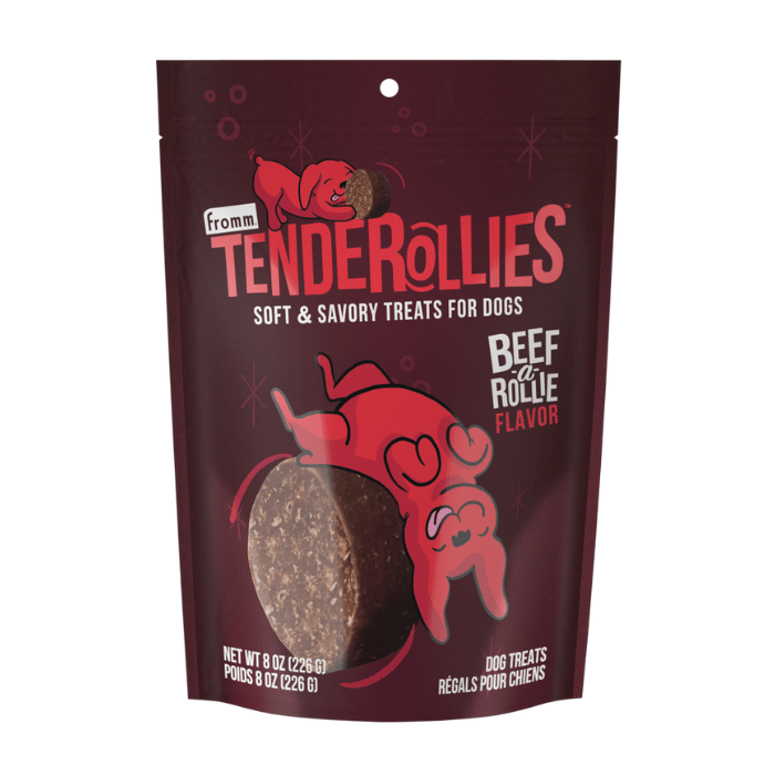 Fromm Gâteries Gâteries tendres pour chiens Tenderollies au boeuf