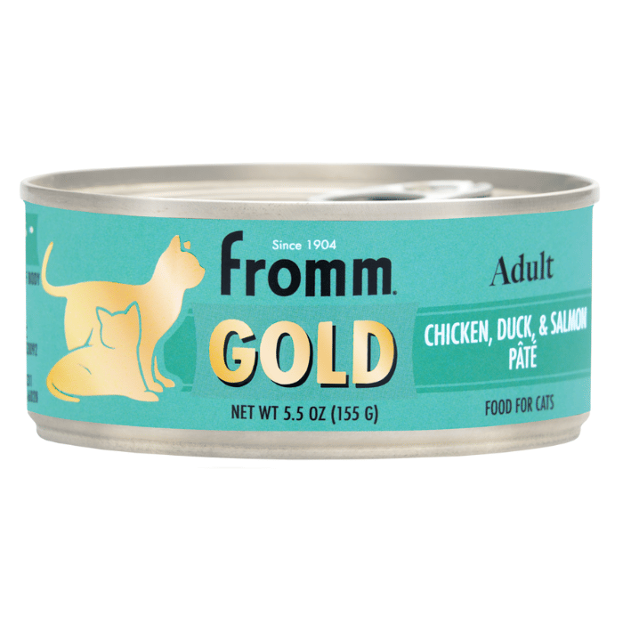 Fromm nourriture chat Nourriture humide pour chats - Fromm Gold Pâté - Poulet, Canard, Saumon 12x 5.5oz Nourriture humide pour chats - Fromm Gold Pâté - Poulet, Canard, Saumon 12x 5.5oz
