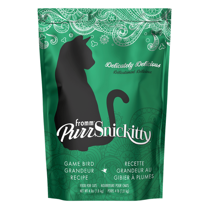 Fromm nourriture chat Nourriture pour chats - Fromm PurrSnickitty recette grandeur au gibier à plumes Nourriture pour chats - Fromm PurrSnickitty recette grandeur au gibier à plumes