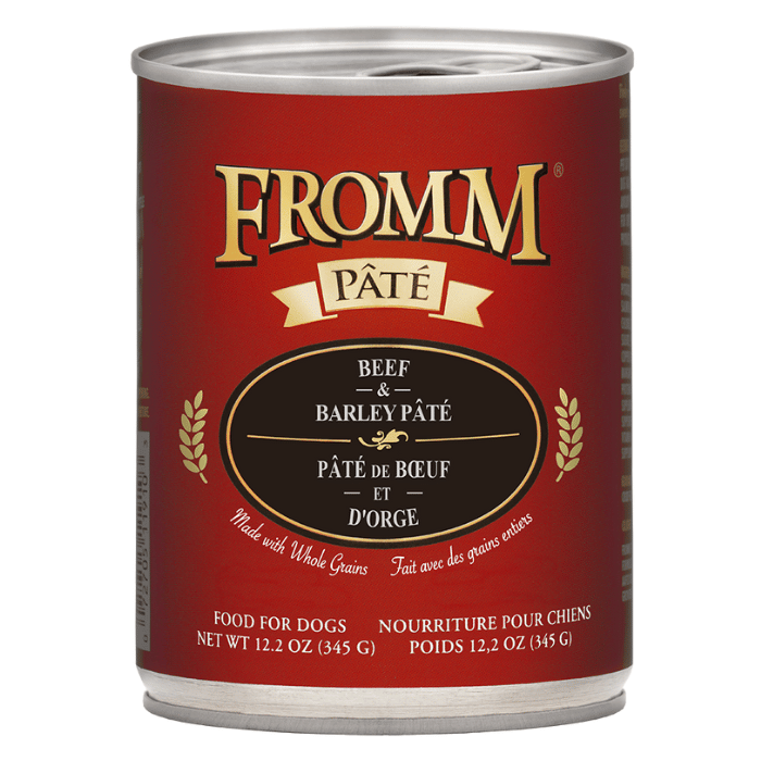 Fromm nourriture humide Nourriture humide pour chiens Fromm Gold Pâté à l'agneau 12 x 12.2oz Nourriture humide pour chiens Fromm Gold Pâté à l'agneau 12 x 12.2oz