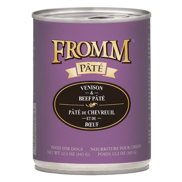 Fromm nourriture humide Nourriture humide pour chiens Fromm Pâté Cerf et boeuf 12x 12.2oz Nourriture humide pour chiens Fromm Pâté Cerf et boeuf 12x 12.2oz