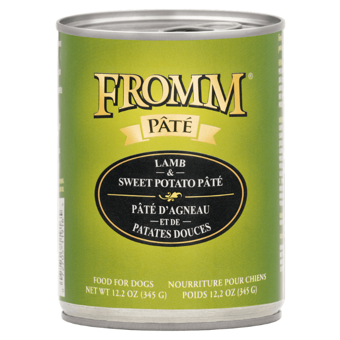 Fromm nourriture humide Nourriture humide pour chiens Fromm Pâté d'agneau et de patate douces 12 x 12.2oz Nourriture humide pour chiens Fromm Pâté d'agneau et de patate douces 12 x 12.2oz