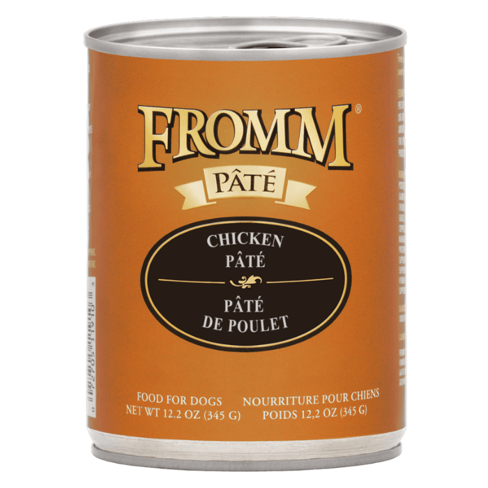 Fromm nourriture humide Nourriture humide pour chiens Fromm Pâté de poulet 12 x 12.2oz Nourriture humide pour chiens Fromm Pâté de poulet 12 x 12.2oz