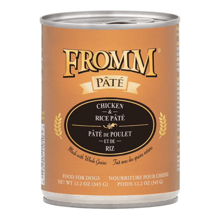 Fromm nourriture humide Nourriture humide pour chiens Fromm Pâté de poulet et de riz 12 x 12.2oz Nourriture humide pour chiens Fromm Pâté de poulet et de riz 12 x 12.2oz