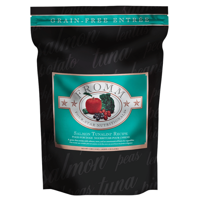 Fromm nourriture Nourriture Fromm Four-Star Nutritionals Recette Salmon Tunalini pour chiens