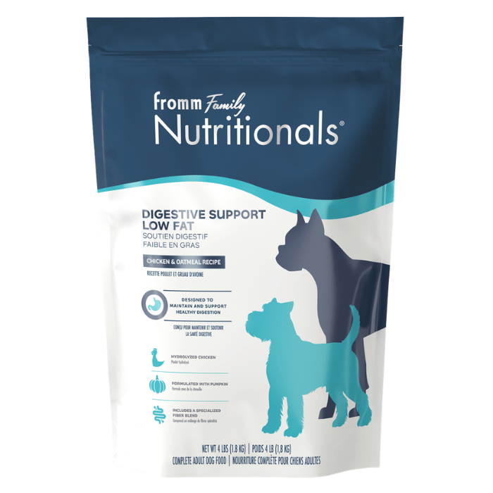 Fromm nourriture Nourriture pour chien Fromm Nutritionals - Soutien Digestif Faible en Gras Poulet Hydrolysé et Avoine Nourriture pour chien Fromm Nutritionals - Soutien Digestif Faible en Gras Poulet Hydrolysé et Avoine