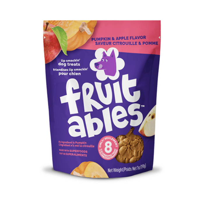 Fruitables Fruit Treats – Pumpkin & Apple Flavor Dog Treats 7oz Fruitables – Pumpkin & Apple Flavor Dog Treats 7oz