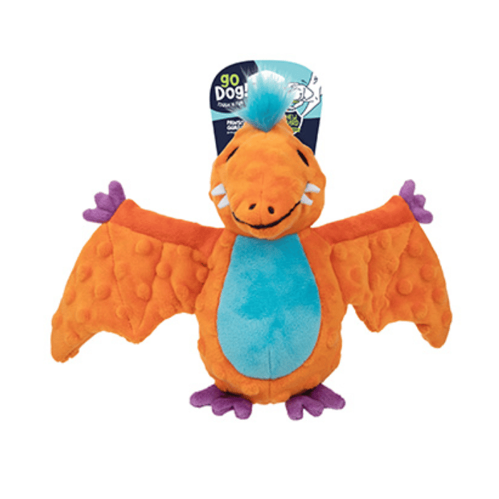 GoDog peluche Jouet pour chien goDog Dinos Percy Pterodactyl – Moyen Peluche Ptérodactyle goDog Dinos pour Chien | Sherbrooke Canin