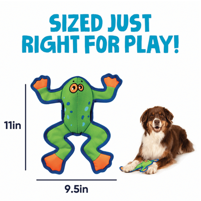 GoDog peluche Jouet pour chien goDog Flap 'N Fun Freddy Frog – Large Jouet pour chien goDog Flap 'N Fun Freddy Frog – Large