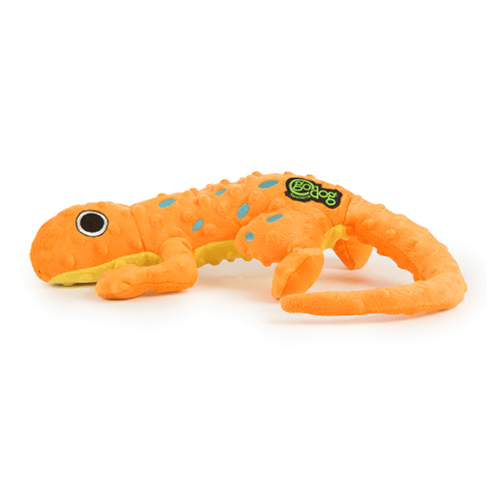 GoDog peluche Jouet pour chien goDog Gecko Orange Bubble - LARGE Jouet pour chien goDog Gecko Orange Bubble - LARGE