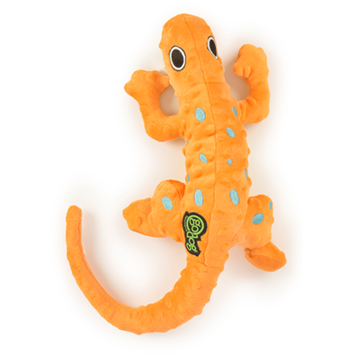GoDog peluche Jouet pour chien goDog Gecko Orange Bubble - LARGE Jouet pour chien goDog Gecko Orange Bubble - LARGE