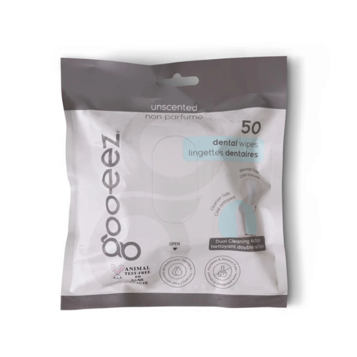 Goo-eez Lingettes dentaires - Paquet de 50 Lingettes dentaires - Paquet de 50